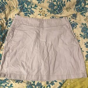 Aventura Organic Light Gray Skirt Organic Cotton gorpcore normcore preppy